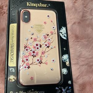 KINGXBAR Swarovski Crystal rose Gold Hard PC Case  for Apple iPhone 13 series